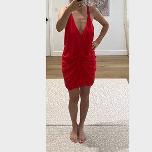 Max Azria Coral Flowy Cocktail Dress Size S